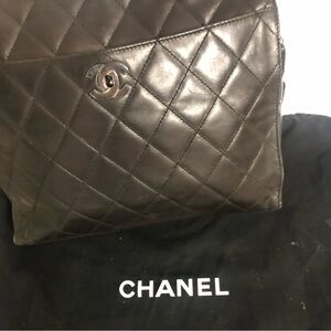 CHANEL Brown Leather Tote